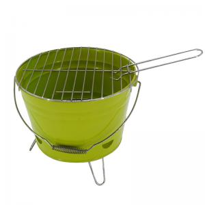 Mini đầy màu sắc xô di động bbq than nướng