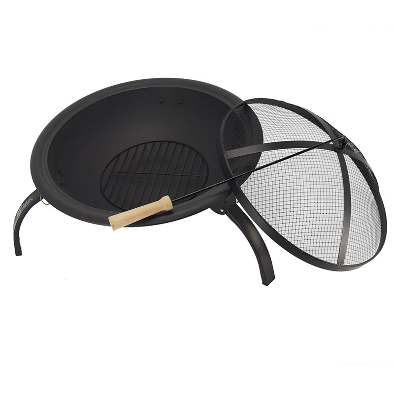 Giá thấp 21,5 inch gang di động sân sau bbq gấp hố lửa