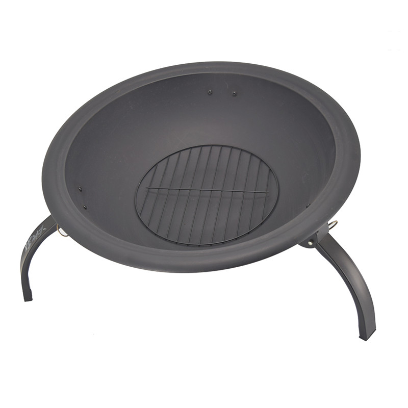 Giá thấp 21,5 inch gang di động sân sau bbq gấp hố lửa